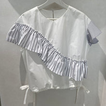 画像をギャラリービューアに読み込む, ミックスストライプドロストトップス