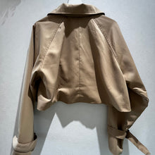 画像をギャラリービューアに読み込む, ショート丈トレンチコート