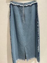 画像をギャラリービューアに読み込む, デニムフリンジタイトスカート