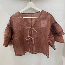 画像をギャラリービューアに読み込む, フリルカーディガン