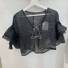 画像をギャラリービューアに読み込む, フリルカーディガン