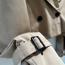 画像をギャラリービューアに読み込む, ショート丈トレンチコート