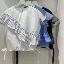 画像をギャラリービューアに読み込む, ミックスストライプドロストトップス