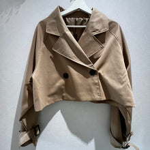 画像をギャラリービューアに読み込む, ショート丈トレンチコート