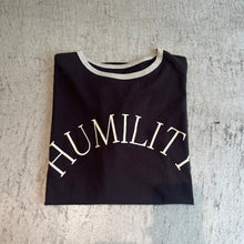 画像をギャラリービューアに読み込む, ビンテージスラブネック配色ロゴ Tシャツ