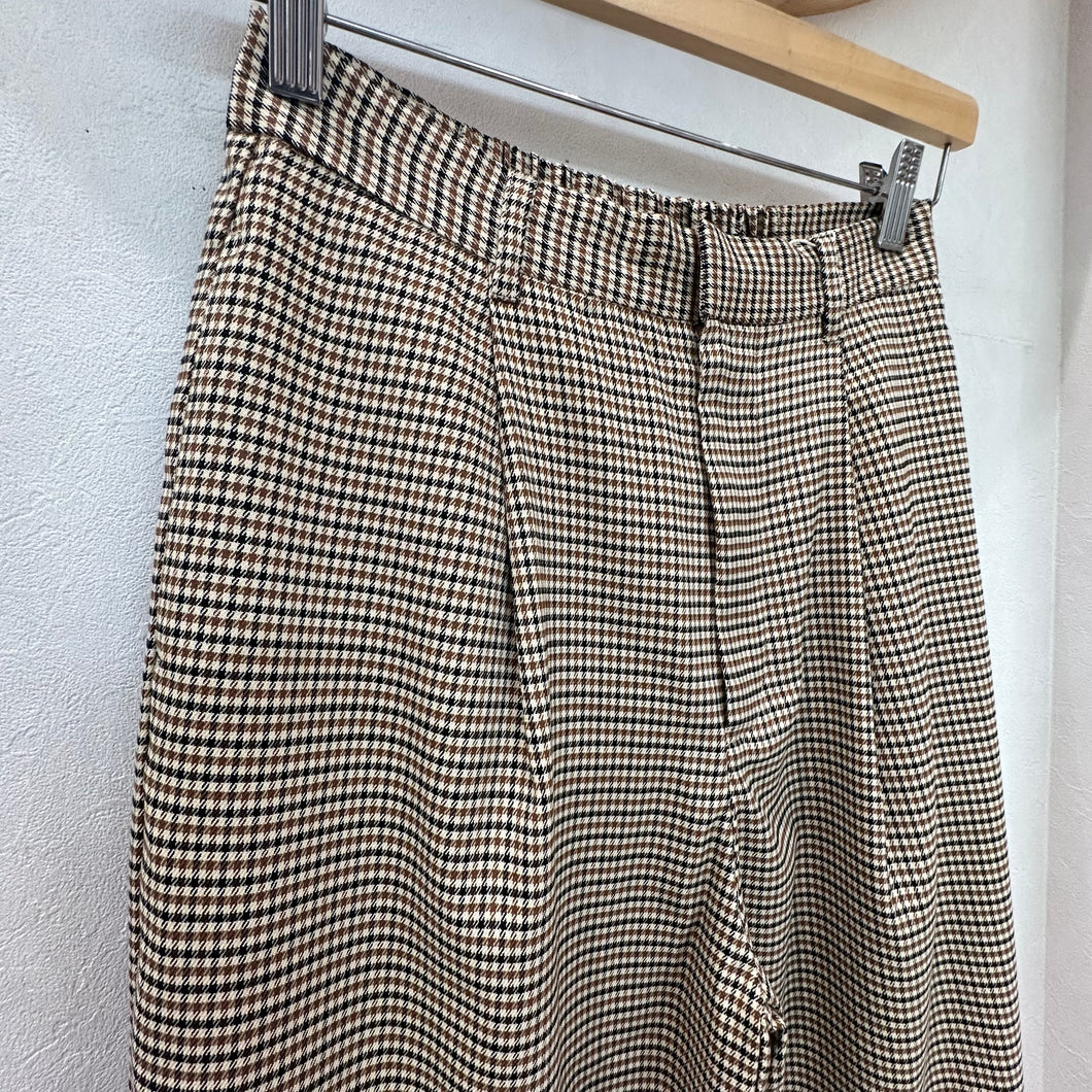 チェックタックパンツ