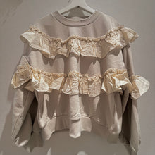 画像をギャラリービューアに読み込む, フリル使い裏毛トップス
