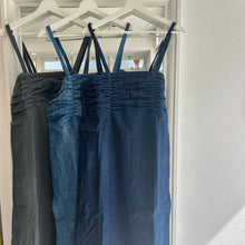 画像をギャラリービューアに読み込む, デニムギャザーキャミワンピース
