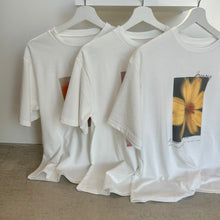 画像をギャラリービューアに読み込む, フラワープリントTシャツ
