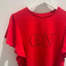 画像をギャラリービューアに読み込む, フリル袖ロゴ Tシャツ
