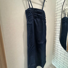 画像をギャラリービューアに読み込む, デニムギャザーキャミワンピース
