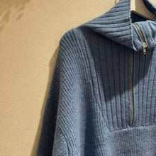 画像をギャラリービューアに読み込む, ハーフジップニット
