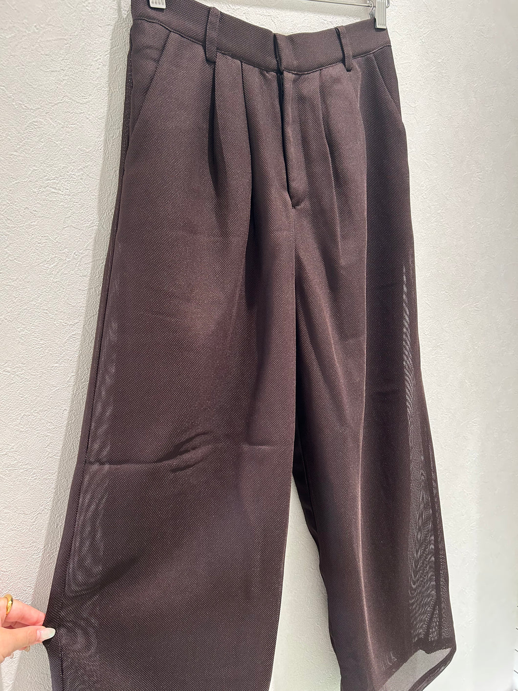 メッシュタックパンツ