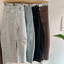 画像をギャラリービューアに読み込む, ツイル配色ステッチバレルパンツ
