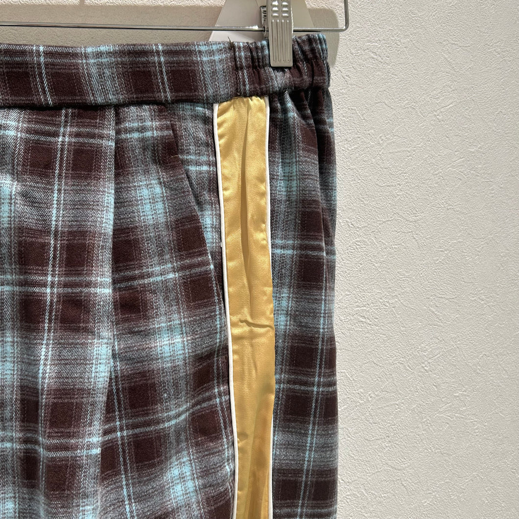 サイドラインチェックパンツ