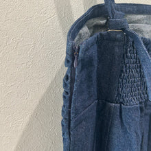 画像をギャラリービューアに読み込む, デニムギャザーキャミワンピース
