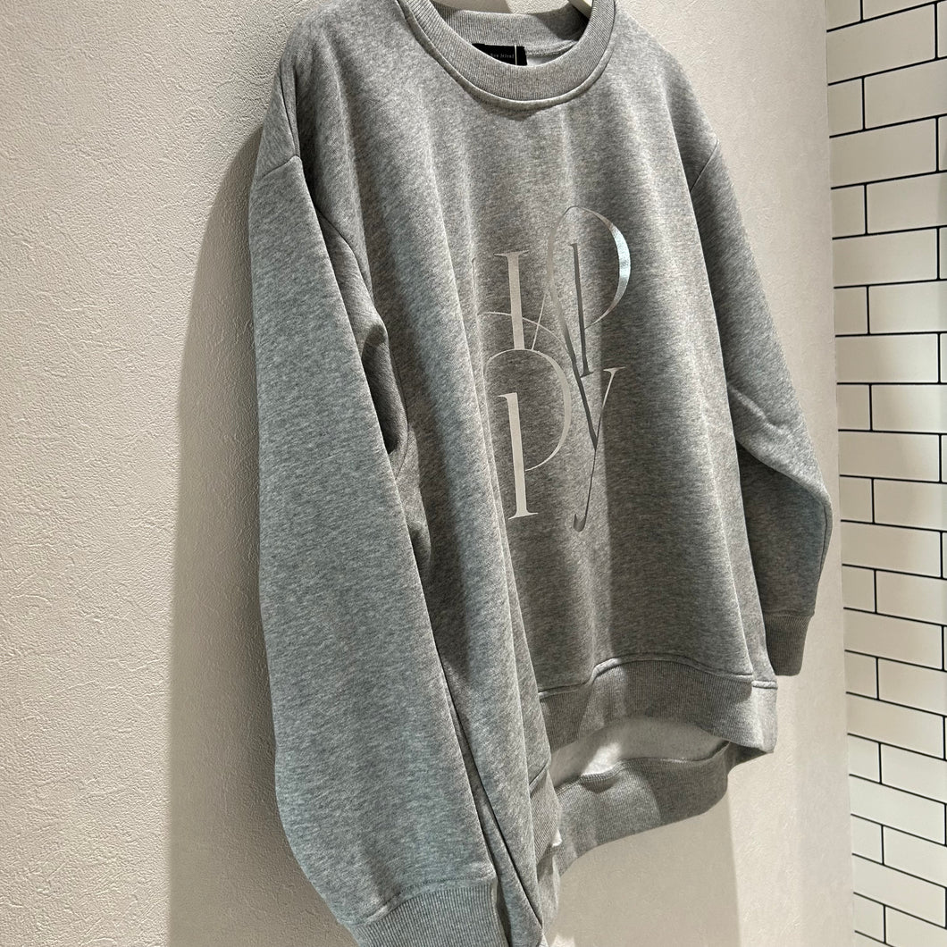 ロゴ裏起毛プルオーバー