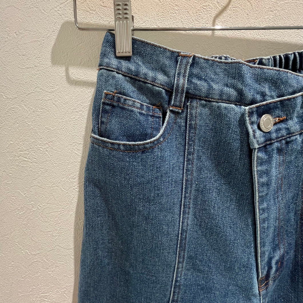 アシメデニムパンツ