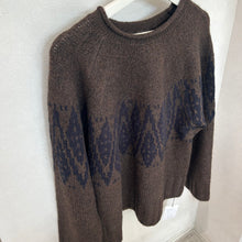 画像をギャラリービューアに読み込む, モノトーン柄ニット
