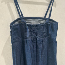 画像をギャラリービューアに読み込む, デニムギャザーキャミワンピース
