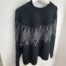 画像をギャラリービューアに読み込む, モノトーン柄ニット
