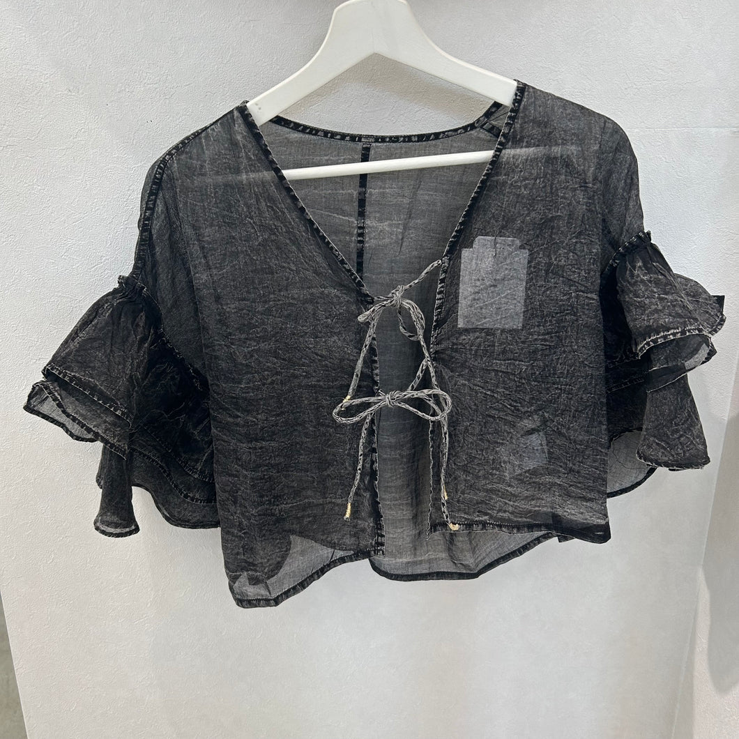 フリルカーディガン