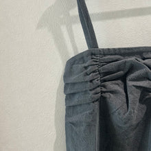 画像をギャラリービューアに読み込む, デニムギャザーキャミワンピース
