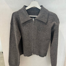 画像をギャラリービューアに読み込む, 衿付きダブルジップカーディガン
