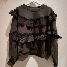 画像をギャラリービューアに読み込む, フリル使い裏毛トップス

