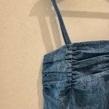 画像をギャラリービューアに読み込む, デニムギャザーキャミワンピース
