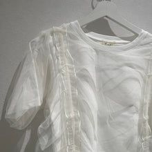 画像をギャラリービューアに読み込む, チュールギャザーtシャツ
