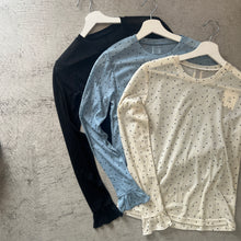 画像をギャラリービューアに読み込む, シアードットフリルカットソー
