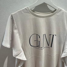 画像をギャラリービューアに読み込む, フリル袖ロゴ Tシャツ
