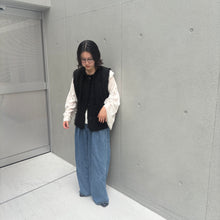 画像をギャラリービューアに読み込む, 【予約商品】フリンジリブニットノースリーブベスト
