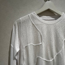 画像をギャラリービューアに読み込む, スラブカットソー刺繍プルオーバー
