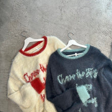 画像をギャラリービューアに読み込む, ロゴシャギーニット
