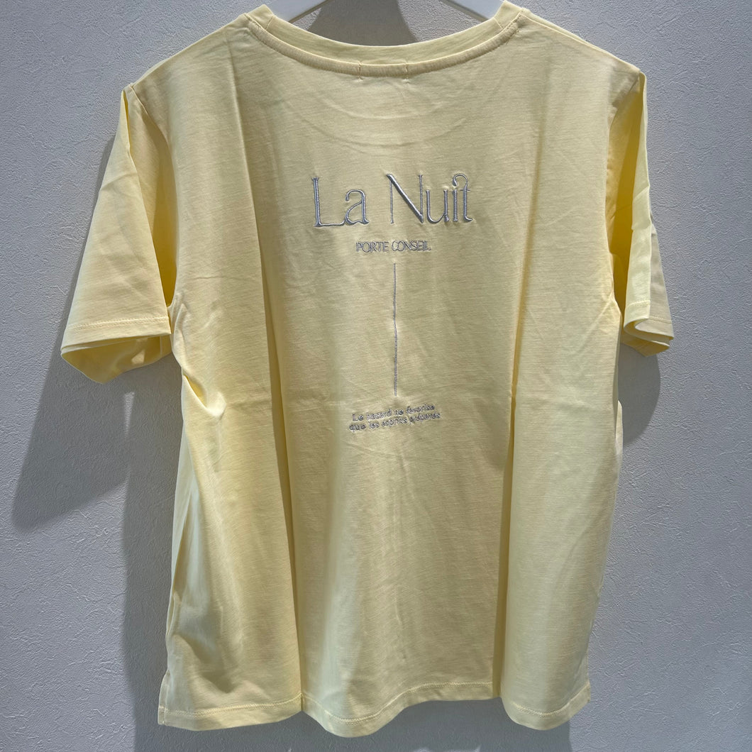 バックロゴ刺繍Tシャツ