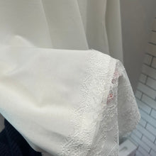 画像をギャラリービューアに読み込む, 裾レースイレヘムロンTトップス
