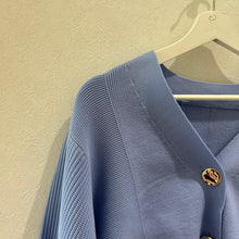 画像をギャラリービューアに読み込む, BIGボタンVネックカーディガン
