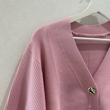 画像をギャラリービューアに読み込む, BIGボタンVネックカーディガン
