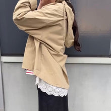 画像をギャラリービューアに読み込む, ウォッシュコットン前後差ヘムマウンテンパーカー
